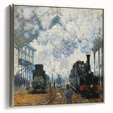 Claude Monet's Arrival of the Normandy Train - Impressionist Train Art