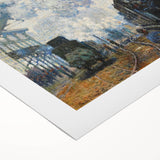Claude Monet's Arrival of the Normandy Train - Impressionist Train Art
