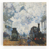 Claude Monet's Arrival of the Normandy Train - Impressionist Train Art