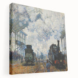 Claude Monet's Arrival of the Normandy Train - Impressionist Train Art