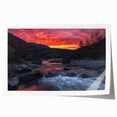 Landscape artwork featuring a serene bridge scene, printed on high-quality canvas and rolled for easy shipping, showcasing vibrant colors and intricate details.
