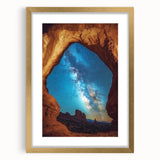 Elegant gold-framed landscape artwork showcasing vibrant canyons with a textured mat, perfect for enhancing home decor and modern interiors, ideal for art lovers.