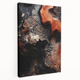 Large canvas print of natural elements in muted earth tones, ideal for kitchen wall art.