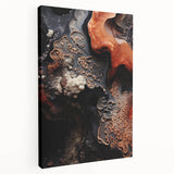 Large canvas print of natural elements in muted earth tones, ideal for kitchen wall art.