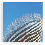 Black and white close-up photo of a zebra on stretched canvas, ideal for kitchen wall art.