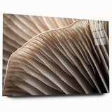 Large abstract floral print in vibrant blues and greens on acrylic glass, suitable for bedroom or dining room decor.