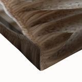 Large art of a black and white floral landscape on stretched canvas, suitable for bedroom wall decor.