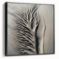 Black and white framed canvas of a detailed tree landscape, ideal for bedroom wall art.