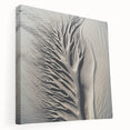 Close-up nature photography on stretched canvas, featuring detailed green leaves, ideal for kitchen wall art.
