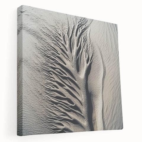 Close-up nature photography on stretched canvas, featuring detailed green leaves, ideal for kitchen wall art.