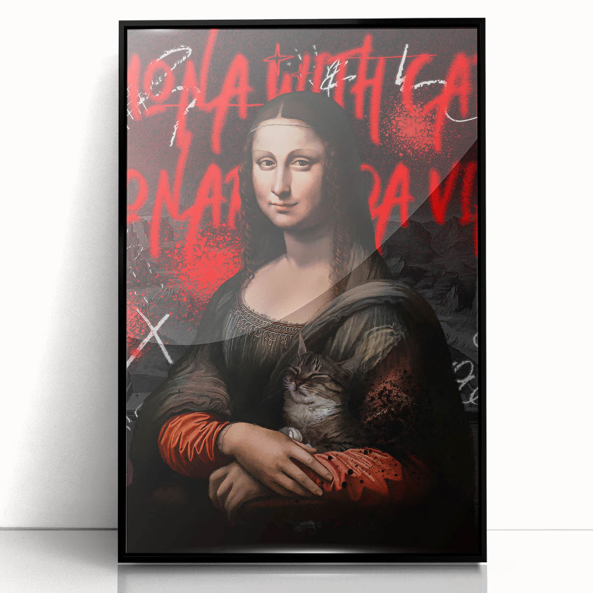Mona Lisa Pop Art Canvas - Bold Modern Stretched Canvas Print