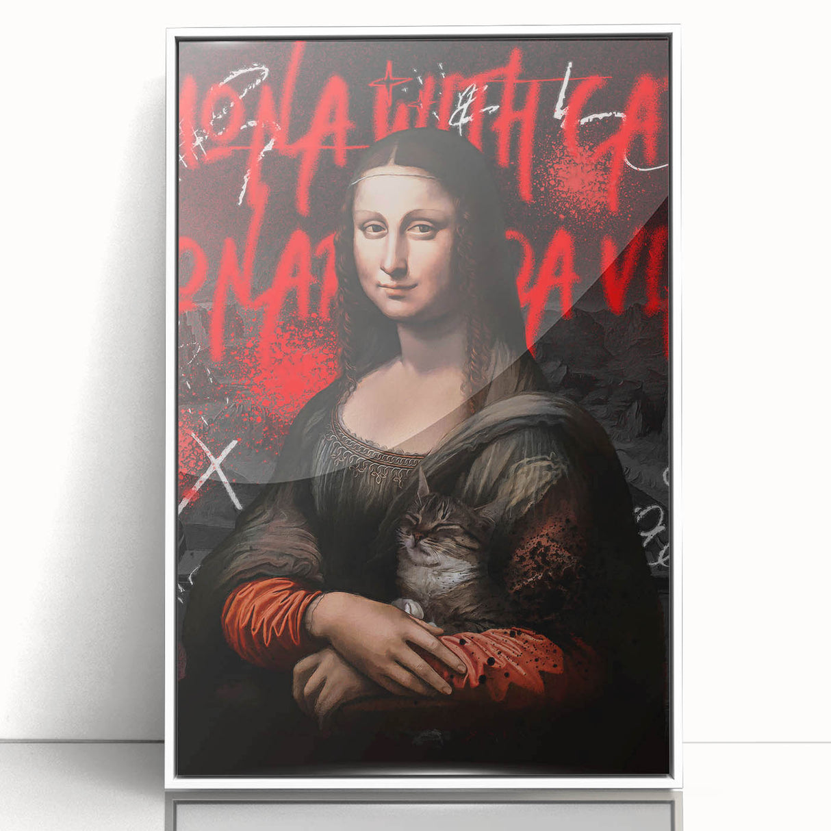 Mona Lisa Pop Art Canvas - Bold Modern Stretched Canvas Print
