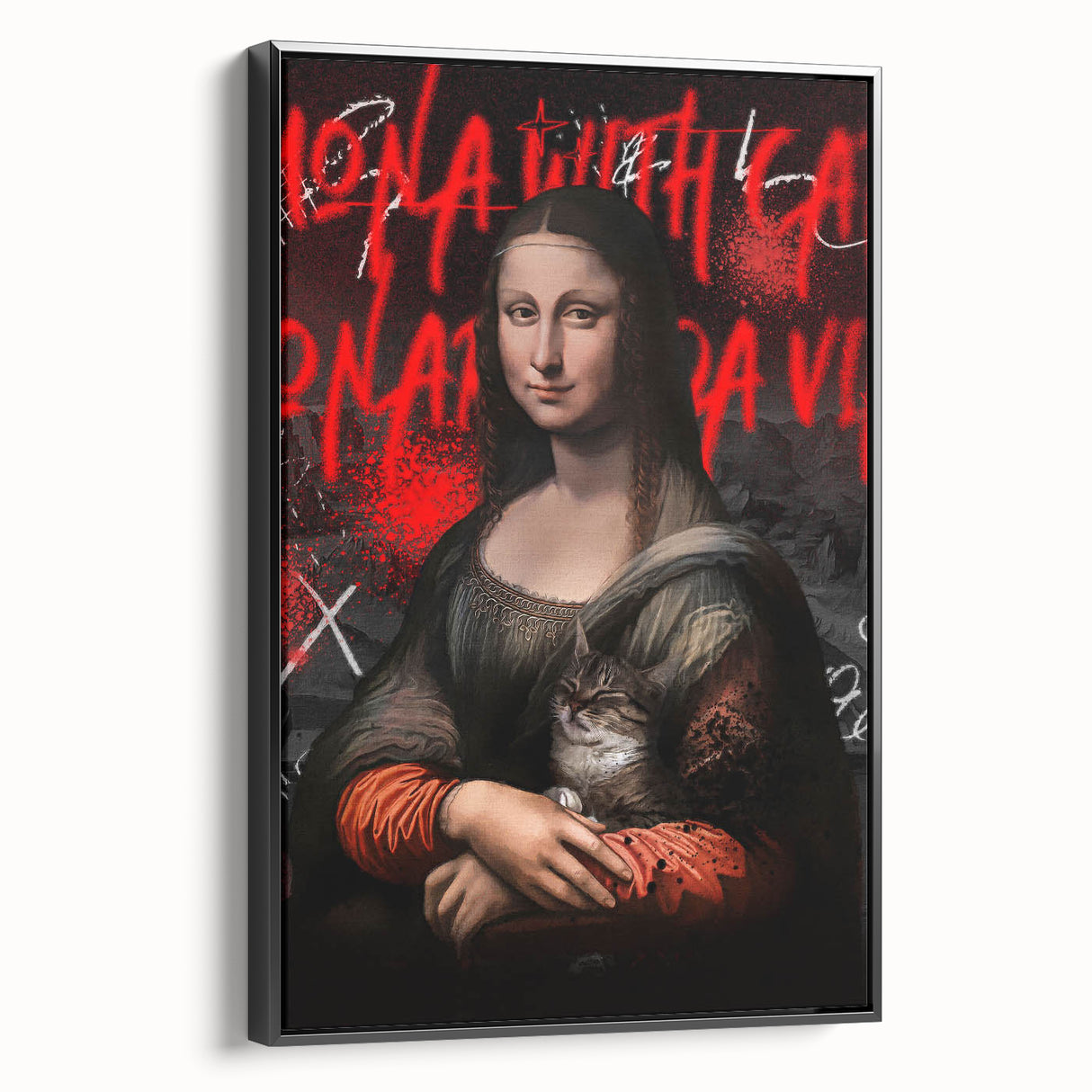 Mona Lisa Pop Art Canvas - Bold Modern Stretched Canvas Print