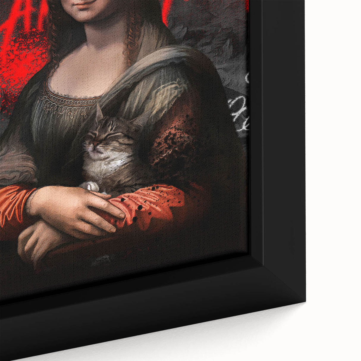 Mona Lisa Pop Art Canvas - Bold Modern Stretched Canvas Print