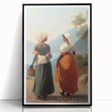 Large abstract wall art featuring mid-century modernist swirls in muted earth tones, presented as a framed acrylic print.