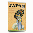 Vintage Japan Travel Poster | Warm Welcome Art Print of Geisha