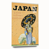 Vintage Japan Travel Poster | Warm Welcome Art Print of Geisha