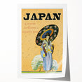 Vintage Japan Travel Poster | Warm Welcome Art Print of Geisha