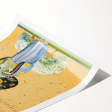 Vintage Japan Travel Poster | Warm Welcome Art Print of Geisha