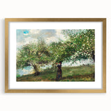Charming Realism Art Print | Girl Picking Apple Blossoms by Winslow Homer