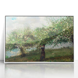 Charming Realism Art Print | Girl Picking Apple Blossoms by Winslow Homer