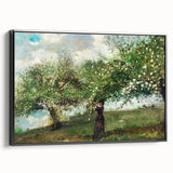 Charming Realism Art Print | Girl Picking Apple Blossoms by Winslow Homer