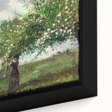 Charming Realism Art Print | Girl Picking Apple Blossoms by Winslow Homer