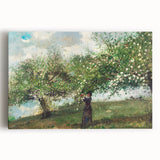Charming Realism Art Print | Girl Picking Apple Blossoms by Winslow Homer