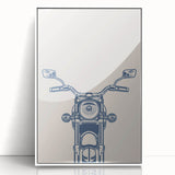 Motorcycle Handlebar Wall Art - Boys Room Wall Art Kids Wall Art Prints