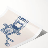 Motorcycle Handlebar Wall Art - Boys Room Wall Art Kids Wall Art Prints