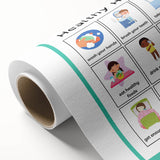 Kids Educational Wall Art - Healthy Habits Learning Chart