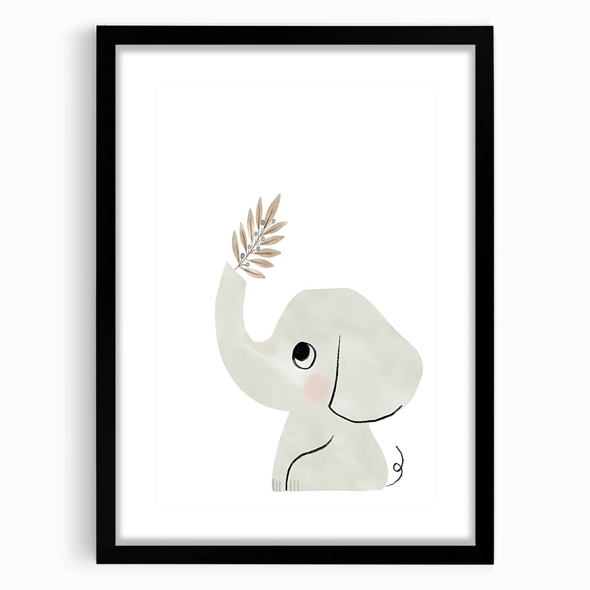 Minimalist Elephant Nursery Wall Art - Baby Room Decor