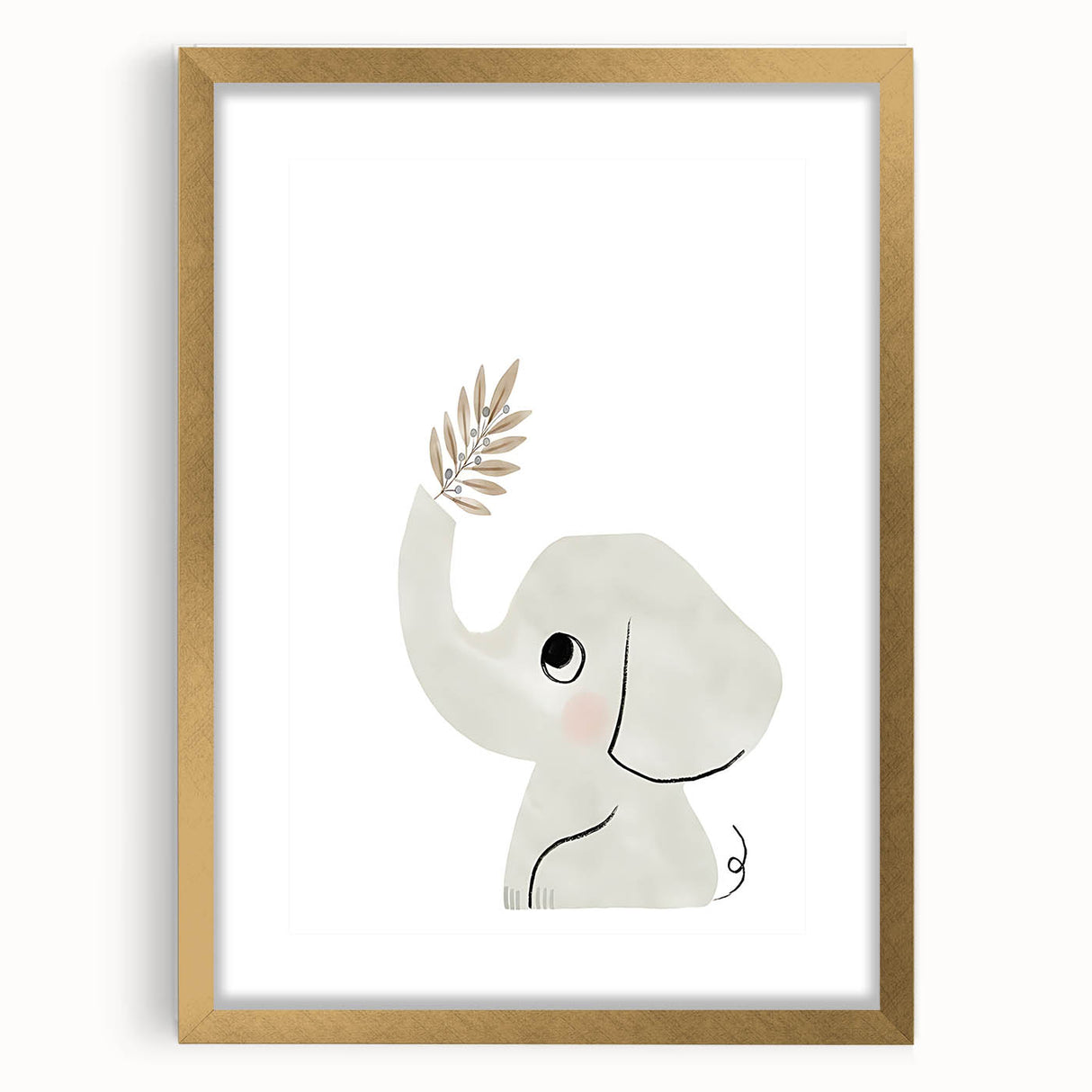 Minimalist Elephant Nursery Wall Art - Baby Room Decor