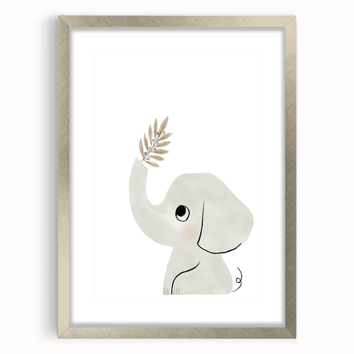 Minimalist Elephant Nursery Wall Art - Baby Room Decor
