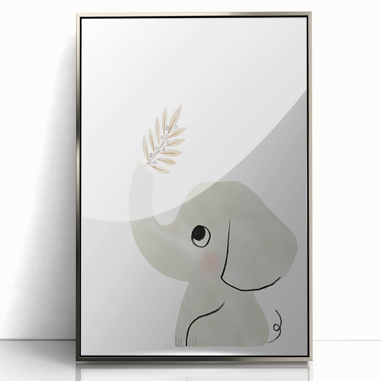 Minimalist Elephant Nursery Wall Art - Baby Room Decor