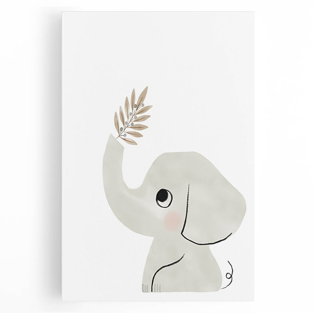 Minimalist Elephant Nursery Wall Art - Baby Room Decor