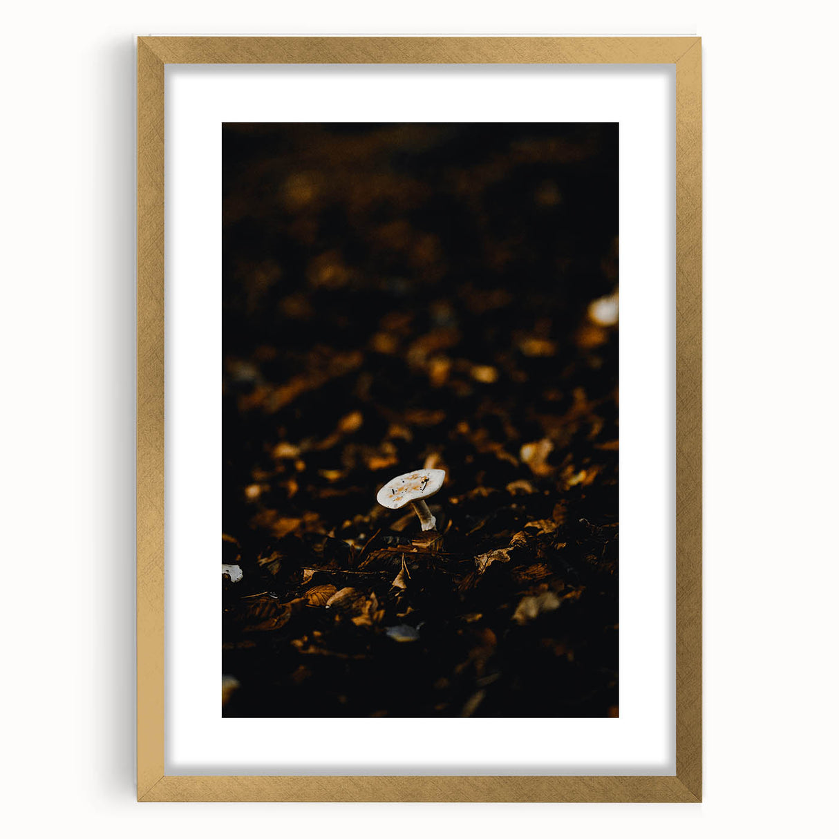 Extra large abstract art print with textured gold and orange tones on a framed canvas, ideal for living room decor.