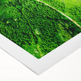 Art deco poster of a stylized spring scene in pastel colors on rolled canvas, ideal for dining room decor.