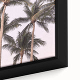 Close-up of extra large black wall art featuring a textured, colorful abstract design on framed canvas.