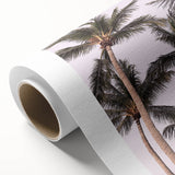 Art deco poster featuring a summer scene with vibrant colors on rolled canvas, ideal for nursery wall art.