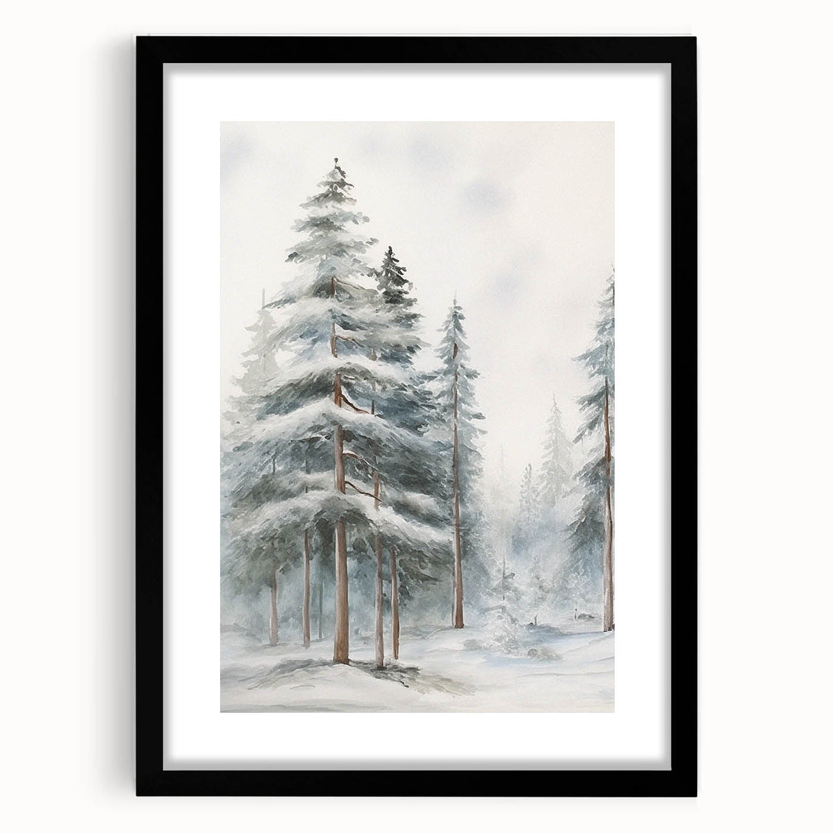 Abstract art print featuring textured swirls in colorful hues on a large canvas, framed in black.