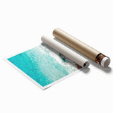 Extra large rolled print of a floral art design in pastel shades, suitable for classy bathroom or large living room wall art.