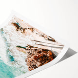 Extra large rolled canvas featuring line art flowers in muted earth tones, ideal for large living room wall art.