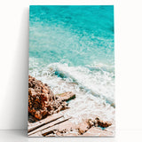 Large black and white abstract art on stretched canvas, ideal for kitchen wall art or bedroom ambiance.