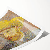 Extra large rolled canvas print featuring line art flowers in muted earth tones, ideal for large living room wall art.