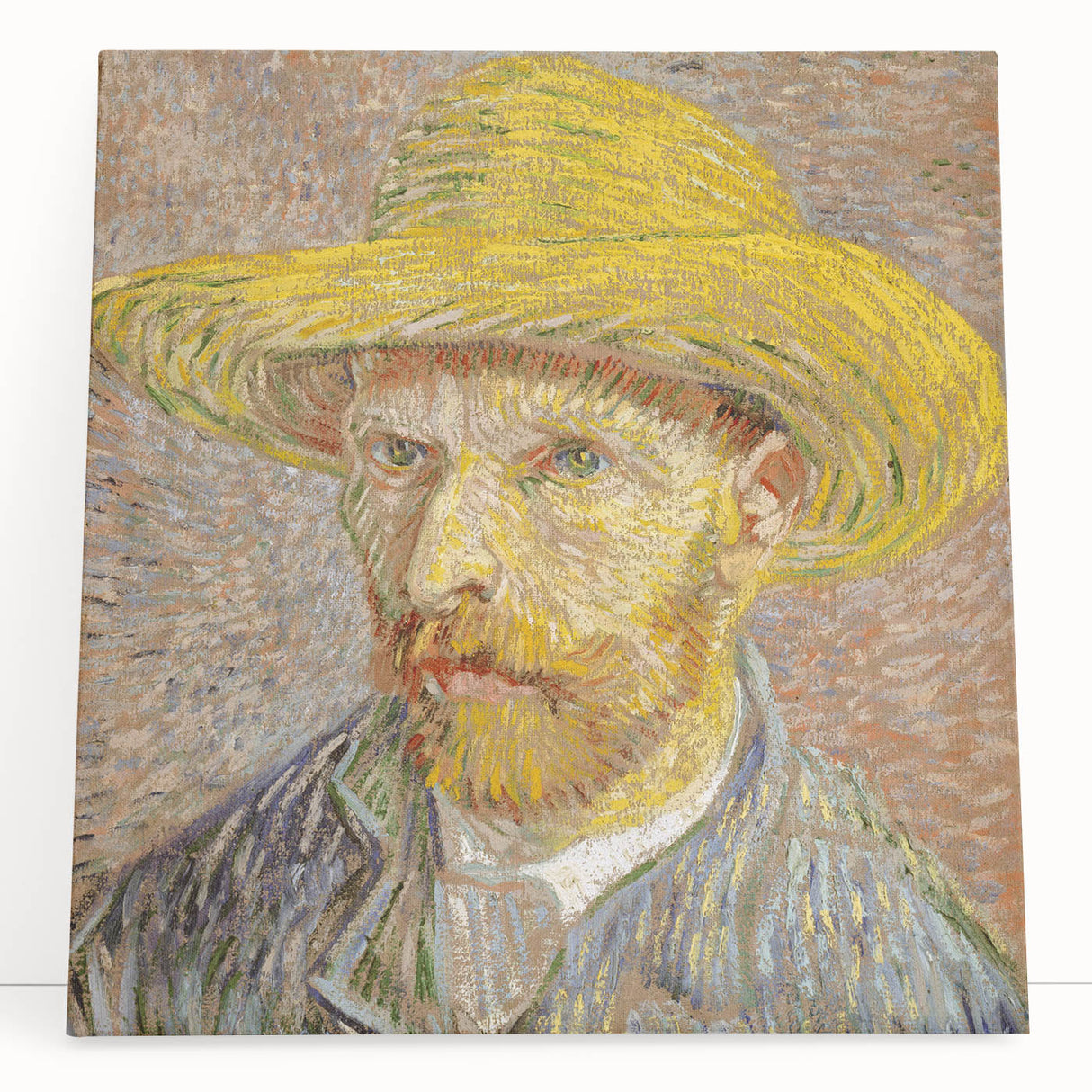 Large black and white stretched canvas print of Van Gogh's artwork, ideal for kitchen wall art.