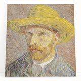 Large black and white stretched canvas print of Van Gogh's artwork, ideal for kitchen wall art.