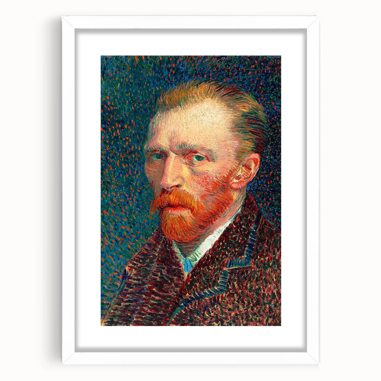 Impressionism Wall Art - Vibrant Self-Portrait (1887) by Vincent van Gogh