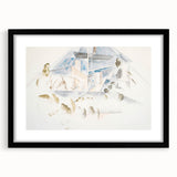 Modern Wall Art – Abstract Geometry of Masts and Foliage