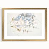 Modern Wall Art – Abstract Geometry of Masts and Foliage